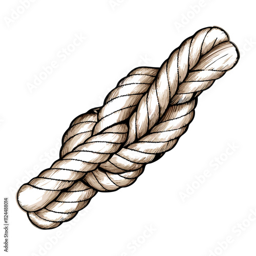 Watercolor hand drawn nautical knot vector illustration (8)