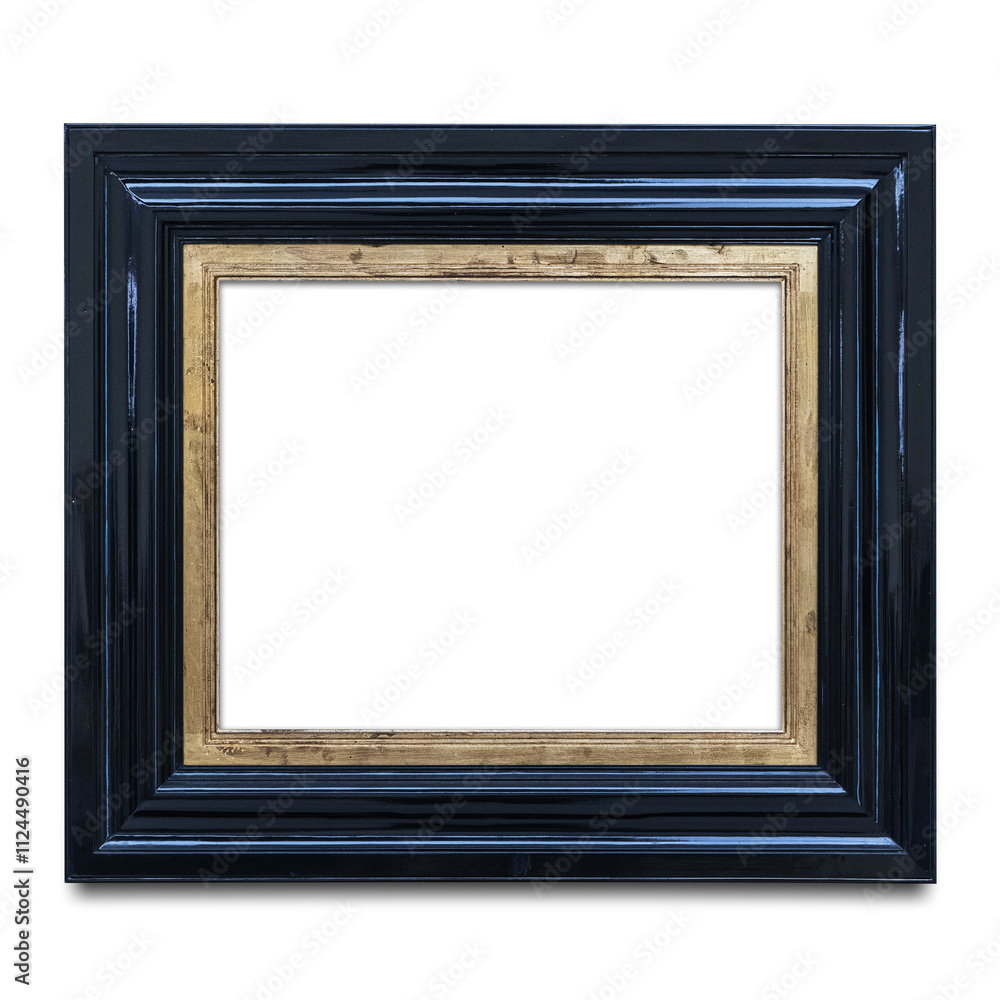Metallic blue picture frame transparent png Metallic blue picture frame transparent png