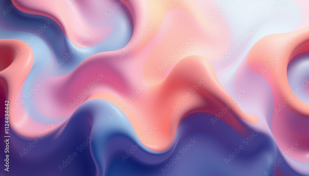 Abstract Pastel Swirls Fluid Design Background Abstract Pastel Swirls Fluid Design Background