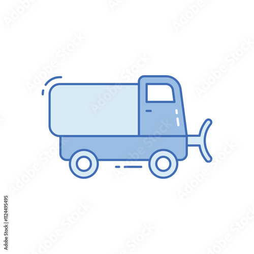 Snowplow vector icon