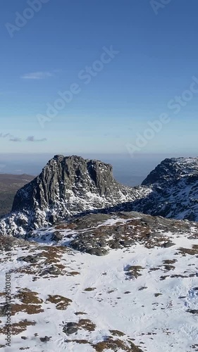 Wallpaper Mural Snow mountain landscape Vertical Video Torontodigital.ca