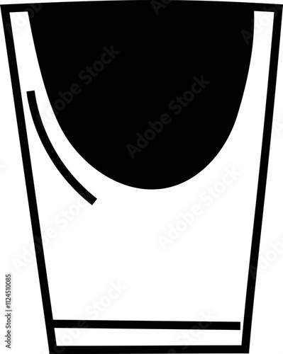 Line Art of a Disposable Coffee Cup.