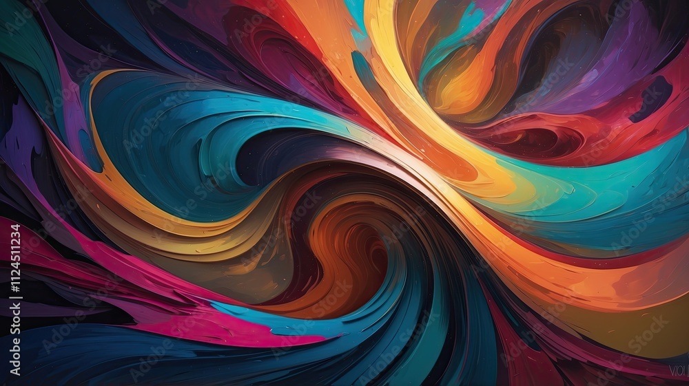 Fototapeta premium Captivating Diwali Abstract Background with Swirling Colors and Vibrant Patterns