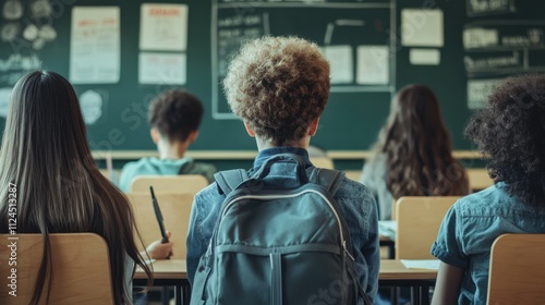 Students in Classroom: Diverse Group of Young Learners photo