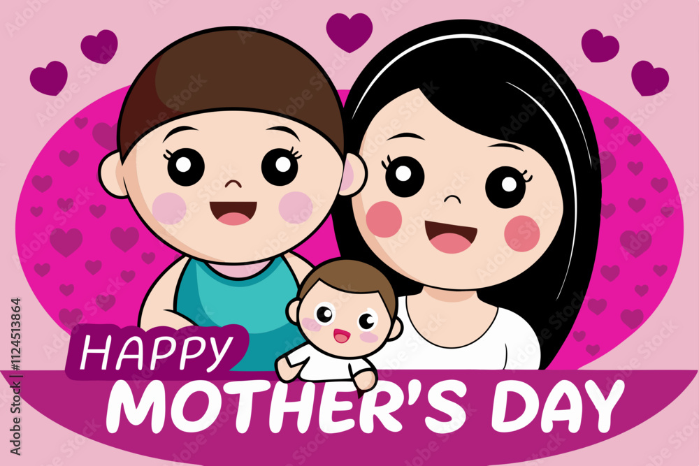 Happy mother's day vector art work illustration Happy mother's day vector art work illustration