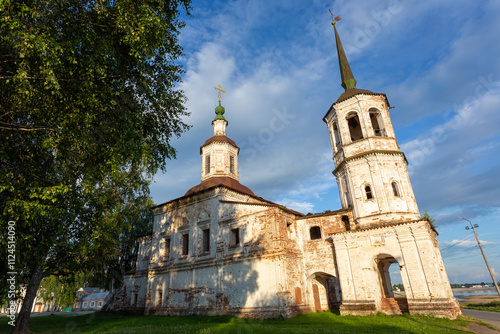 Elias (Ilyinskaya) Church on the embankment of the Northern Dvina River in Veliky Ustyug