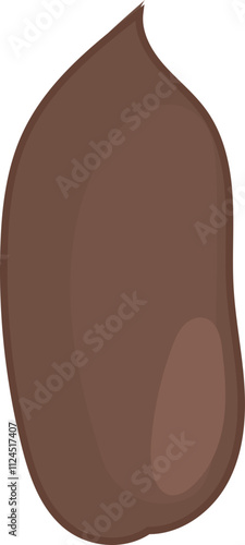 Carob Pod Illustration for Culinary Use.