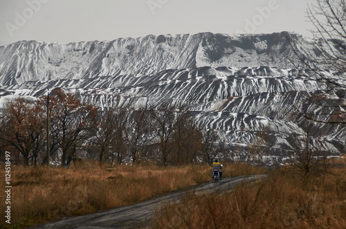 slagheap in donetsk region Ukraine photo