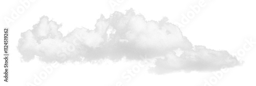 Φωτογραφία Fluffy cloud png sticker, white design, transparent background