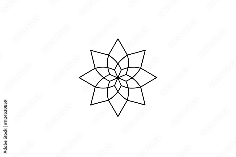 Sacred-geometry-inspired-mandala-art-on-white background Sacred-geometry-inspired-mandala-art-on-white background
