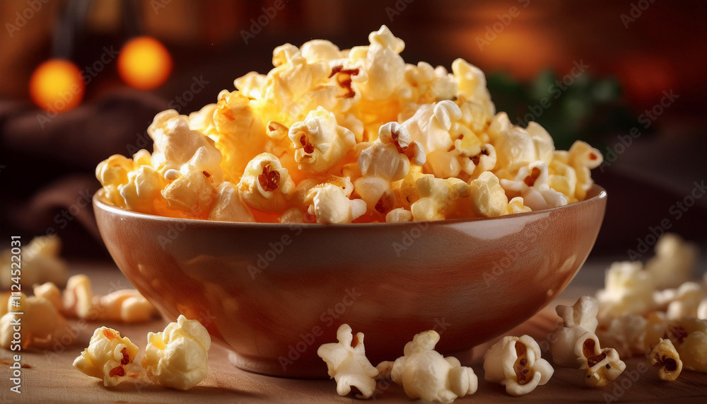 Delicious Popcorn in a Bowl Delicious Popcorn in a Bowl