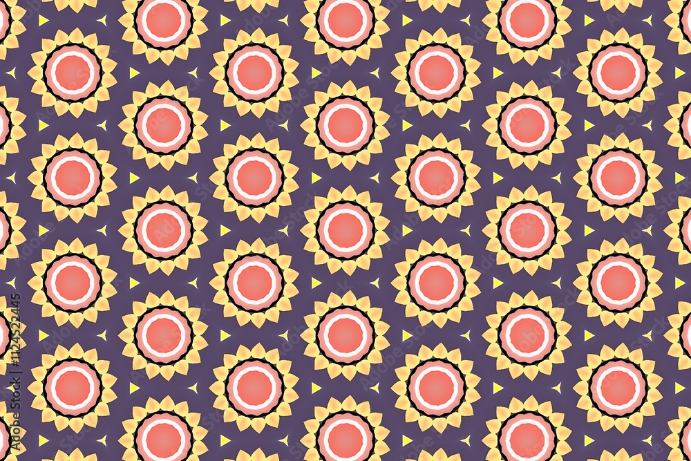Abstract Seamless Pattern for Nostalgic Aesthetic Abstract Seamless Pattern for Nostalgic Aesthetic