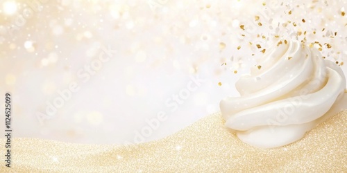Golden Sparkle Swirl: Elega...