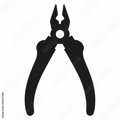 A simple Pliers silhouette vector illustration