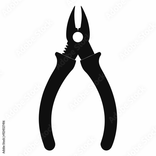 A simple Pliers silhouette vector illustration