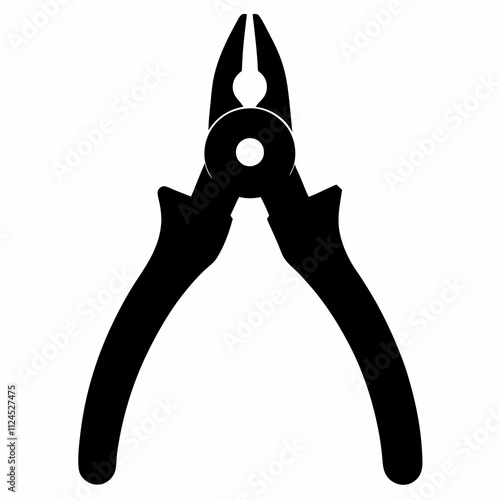 A simple Pliers silhouette vector illustration