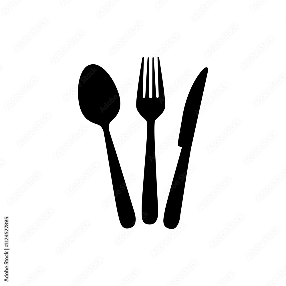 Spoon and fork vector icon set. restaurant illustration sign collection. onboard food menu symbol. Spoon and fork vector icon set. restaurant illustration sign collection. onboard food menu symbol.
