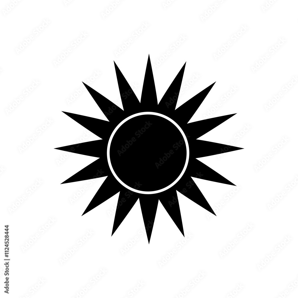 Sun vector icon. Summer illustration sign. hot symbol or logo. Sun vector icon. Summer illustration sign. hot symbol or logo.