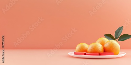 Citrus Burst: Vibrant orang...