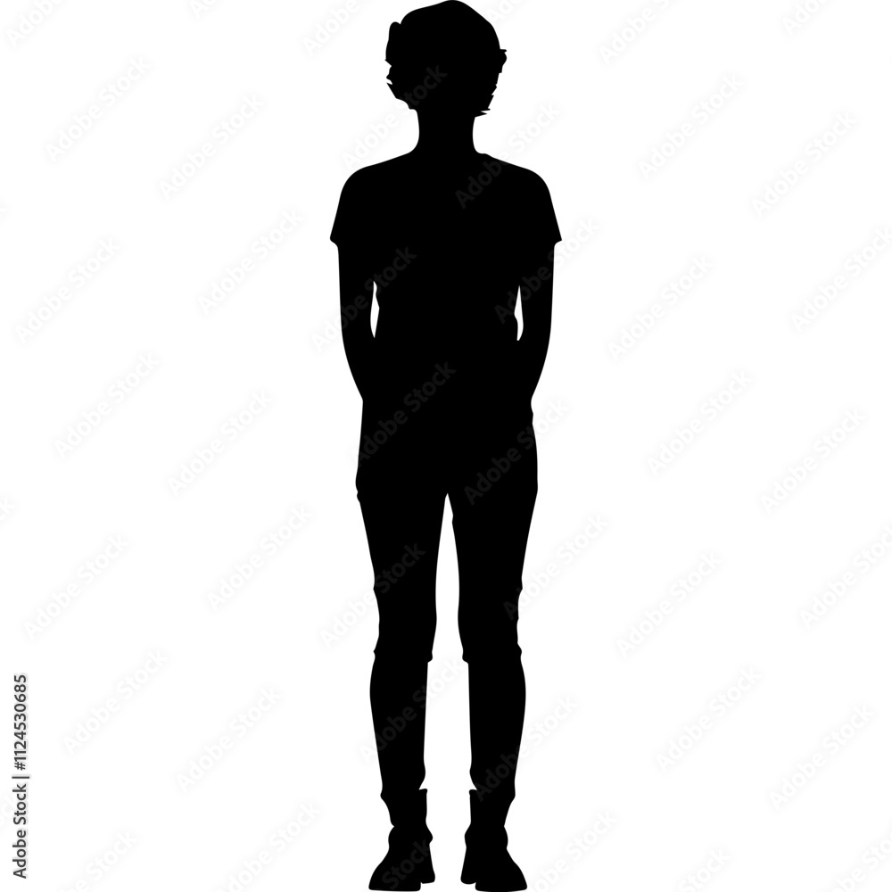 Fototapeta premium silhouette of a person