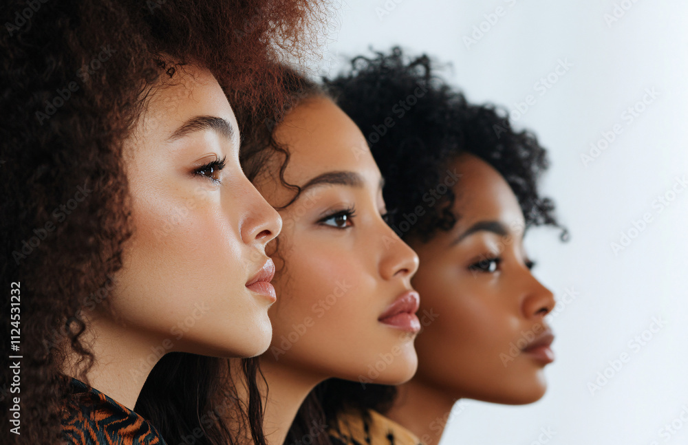 skin and portrait of diversity women group together for inclusion, beauty and power. Aesthetic model friends on beige background for skincare glow, pride and motivation for underwear self love skin and portrait of diversity women group together for inclusion, beauty and power. Aesthetic model friends on beige background for skincare glow, pride and motivation for underwear self love