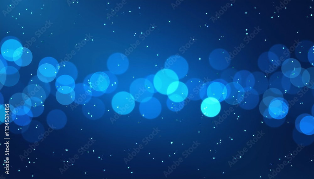 Obraz premium Abstract Blue Bokeh Background Design