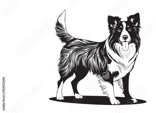 dog silhouette vector