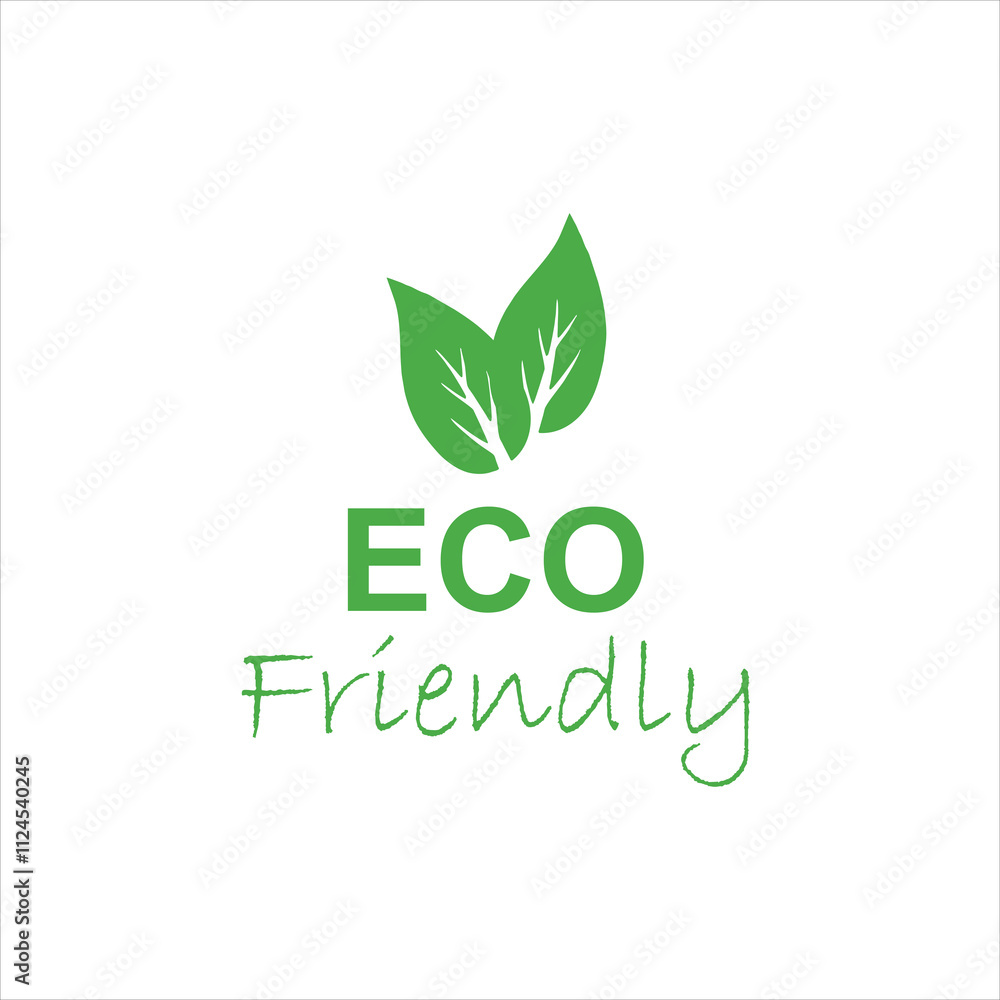 Eco Friendly label sticker, icon, eco label for packaging Eco Friendly label sticker, icon, eco label for packaging