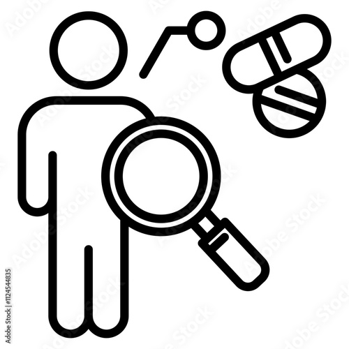 clinical trials single icon