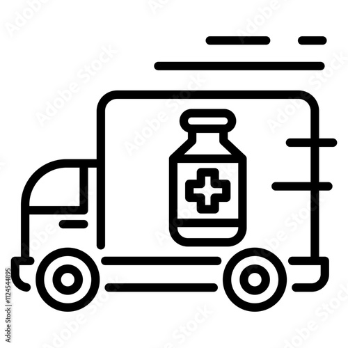 distribution drug single icon