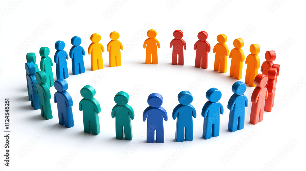Team Collaboration – Connected People Icons in a Circle. Team Collaboration – Connected People Icons in a Circle.
