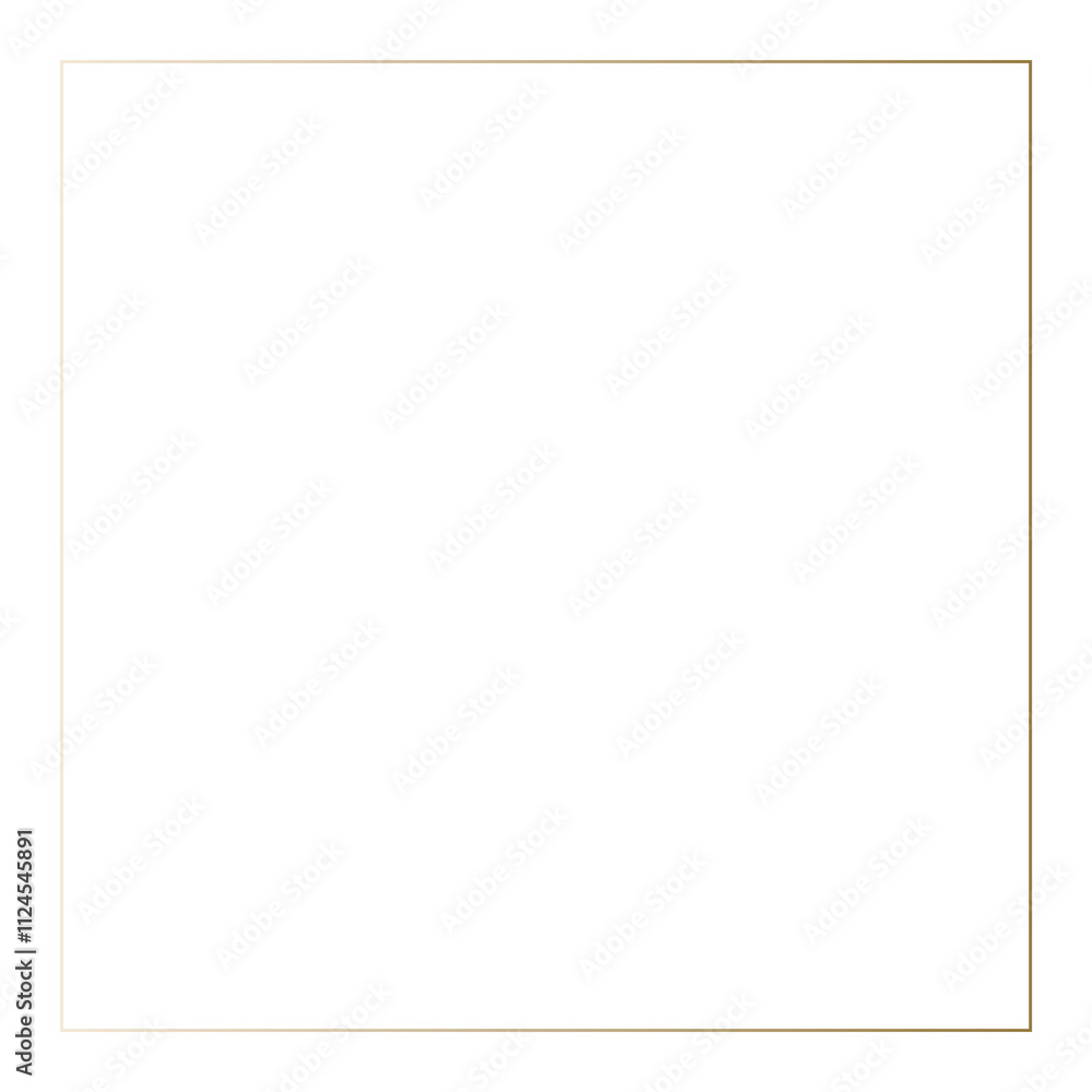Obraz premium Gold png border frame, classy design on transparent background