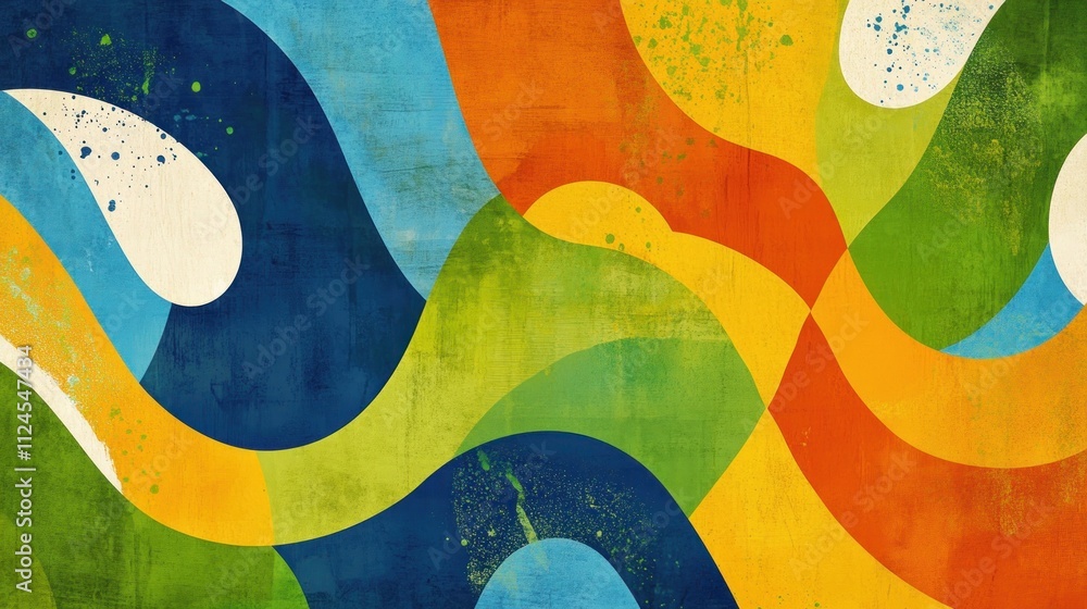 Abstract Colorful Wave Pattern Design Background Abstract Colorful Wave Pattern Design Background