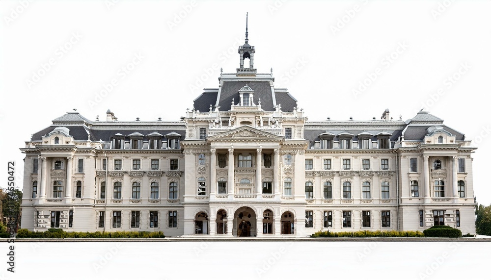 Architecture building landmark palace on isolated white background Architecture building landmark palace on isolated white background