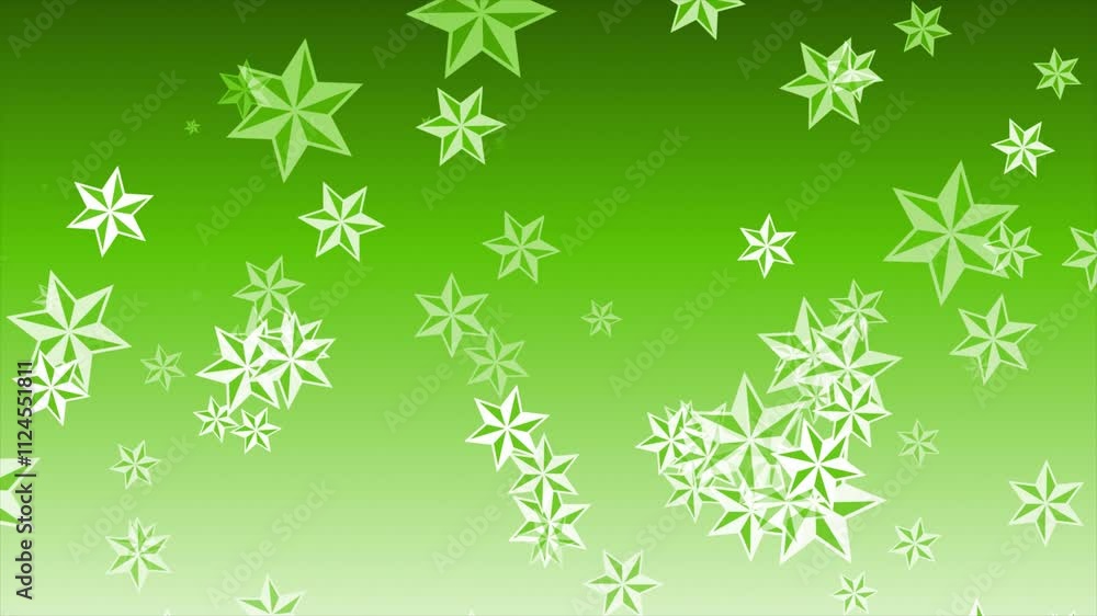 Lime green color star element moving upward direction modern design geometrical background Lime green color star element moving upward direction modern design geometrical background