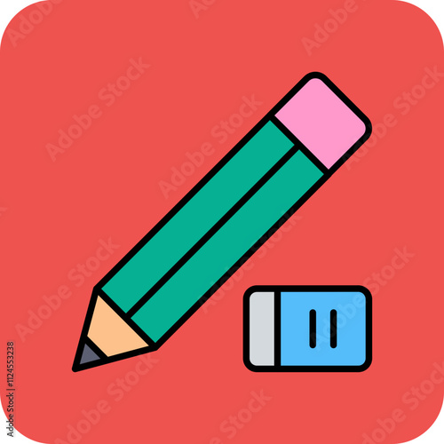 Pencil and eraser Icon