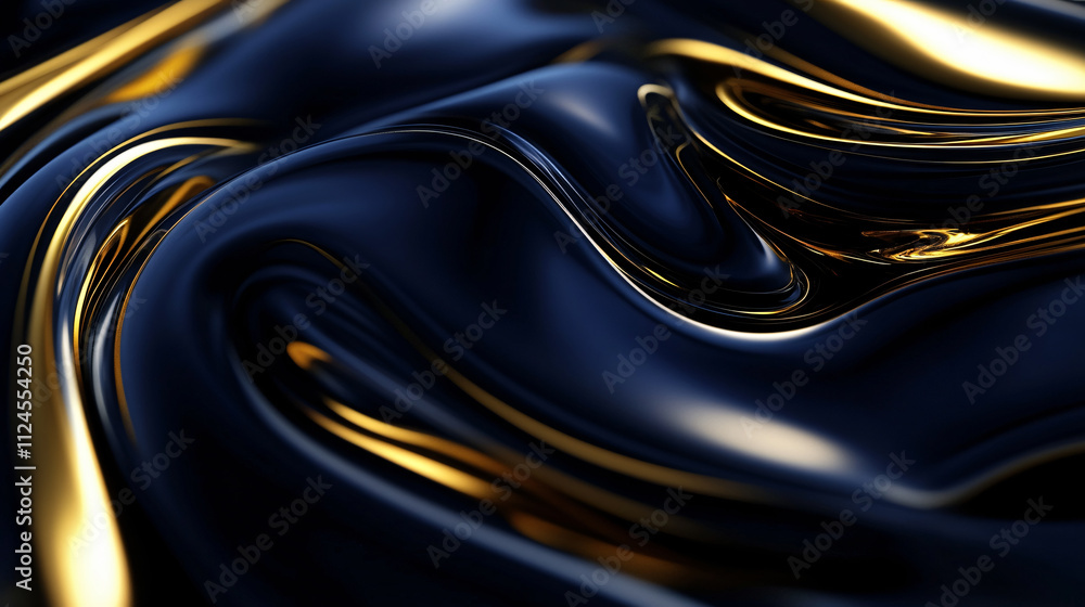 A smooth, flowing abstract background featuring deep blue and gold tones, creating an elegant and luxurious aesthetic for design projects. A smooth, flowing abstract background featuring deep blue and gold tones, creating an elegant and luxurious aesthetic for design projects.
