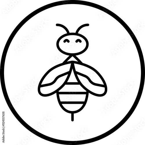 Bee Vector Icon Style