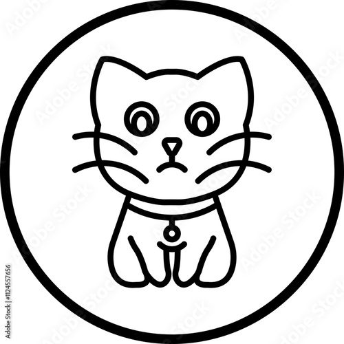 Cat Vector Icon Style