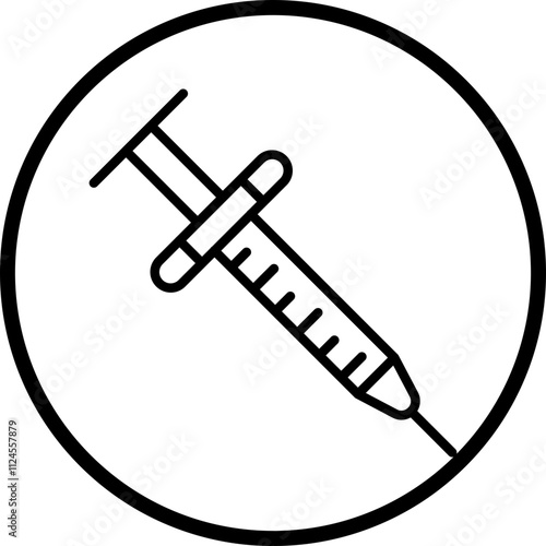 Syringe Vector Icon Style