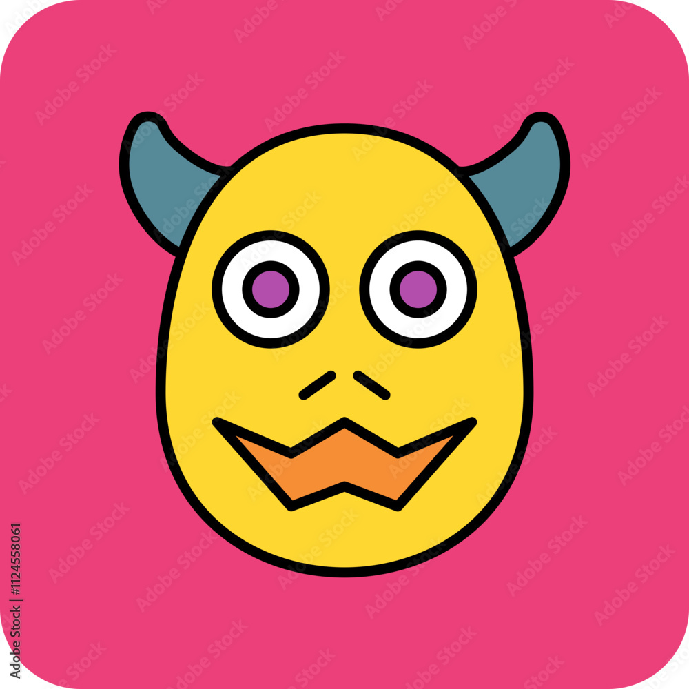 Monster Face Icon Monster Face Icon