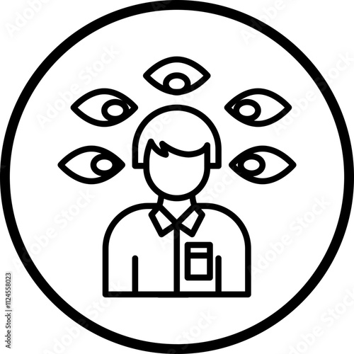 Paranoia Vector Icon Style