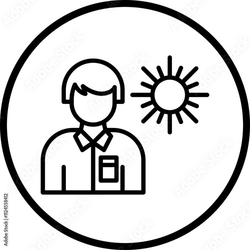 Tanning Addiction Vector Icon Style
