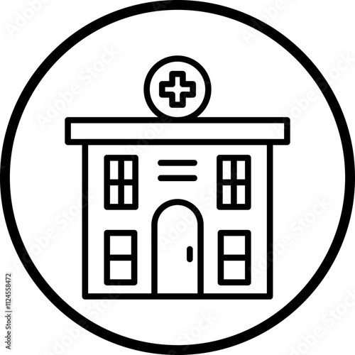 Rehab Clinic Vector Icon Style