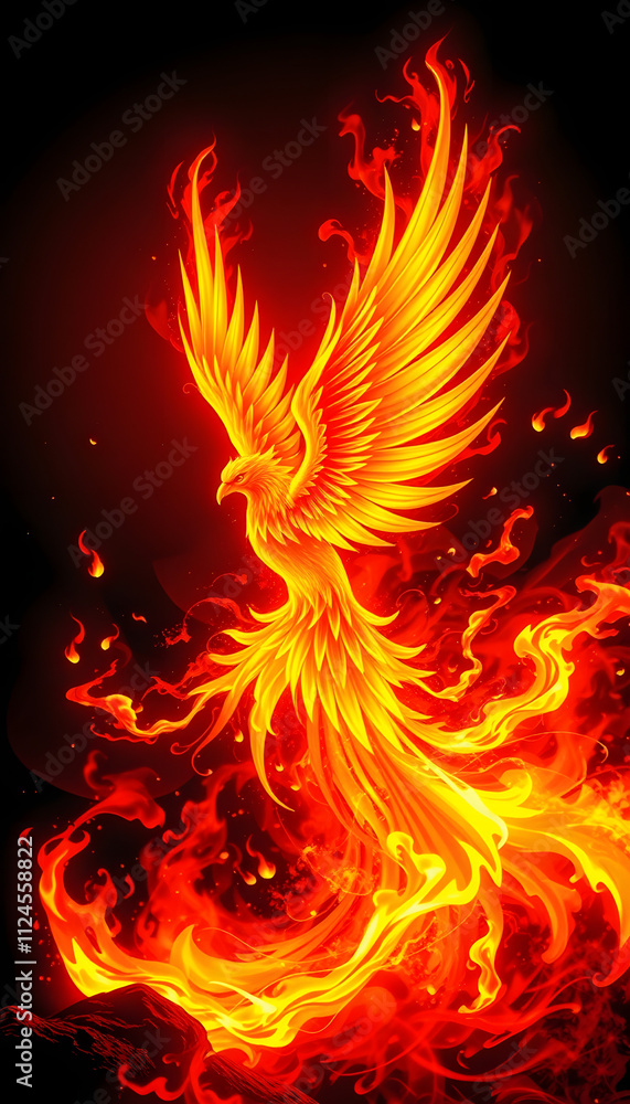Fototapeta premium fire and flames