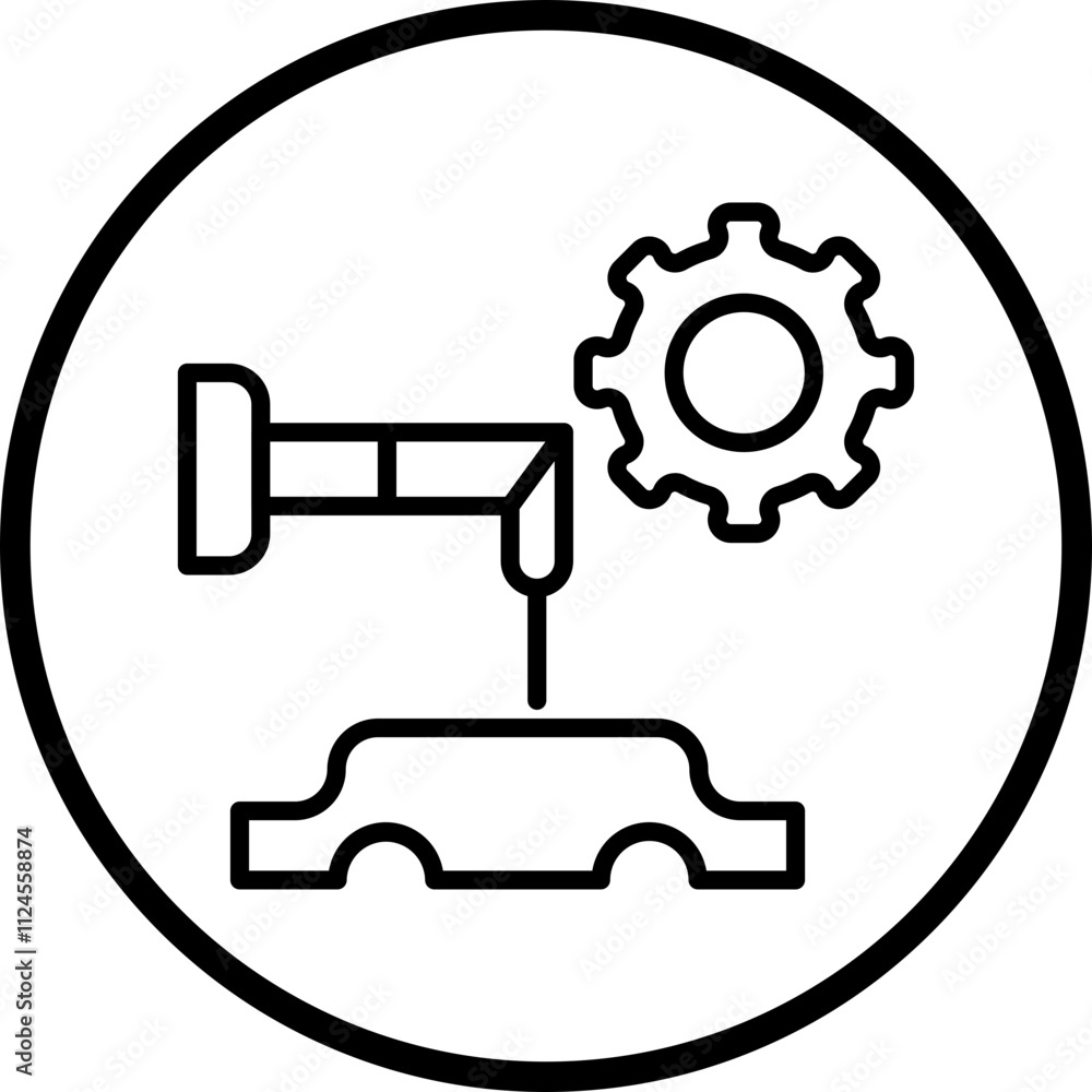 Fixed Automation Vector Icon Style Fixed Automation Vector Icon Style