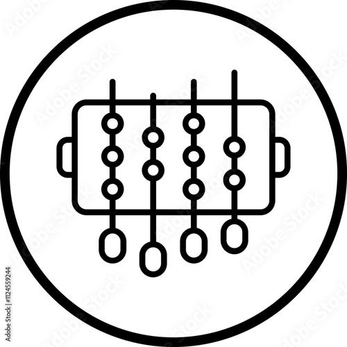 Foosball Vector Icon Style
