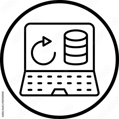 Data Portability Vector Icon Style