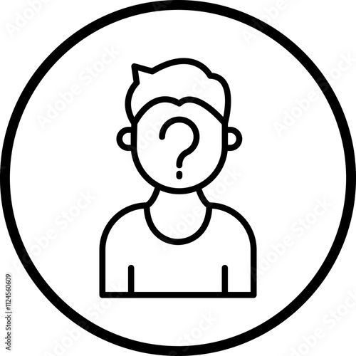 Anonymisation Vector Icon Style