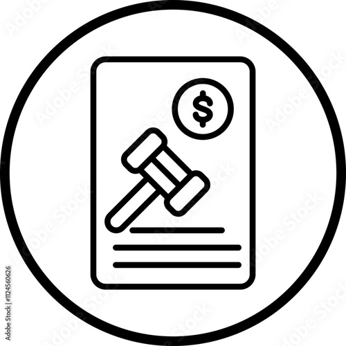 Penalty Vector Icon Style